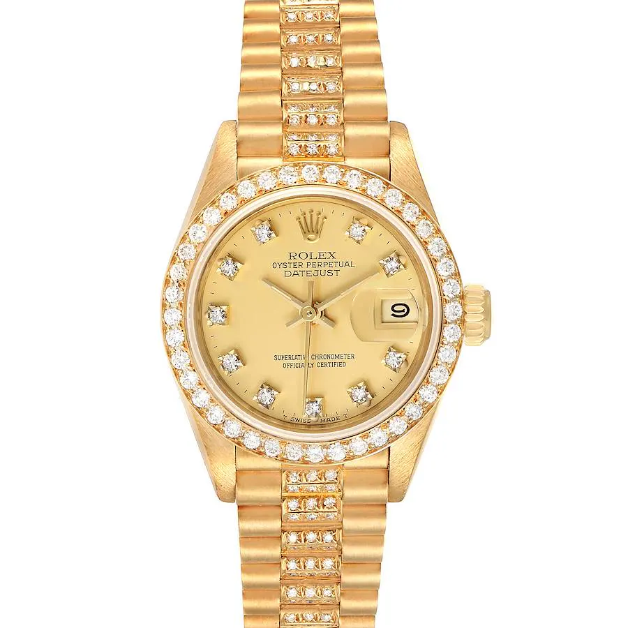 Rolex Lady-Datejust Yellow Gold Diamonds